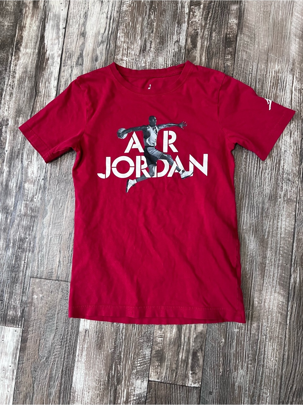 Jordan Kids' Red Air Jordan Graphic Tee size: M